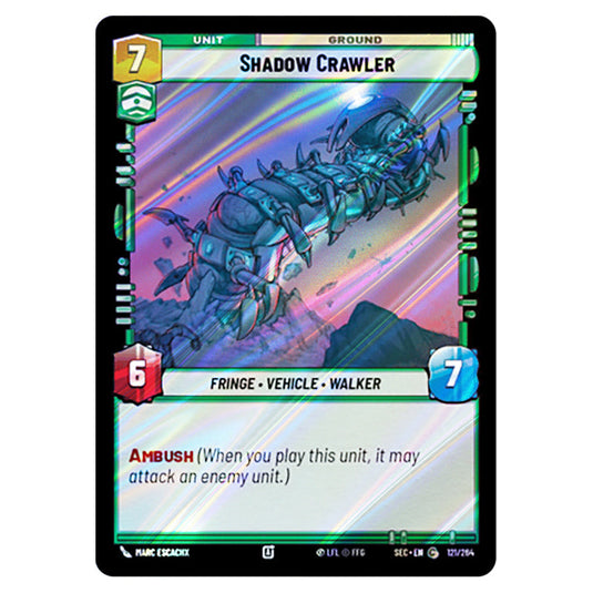 Shadow Crawler card from the Star Wars Unlimited Set Secrets of Power