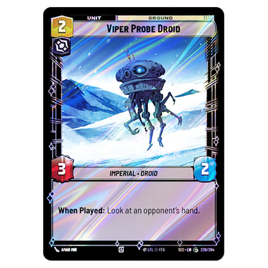 Viper Probe Droid card from the Star Wars Unlimited Set Secrets of Power