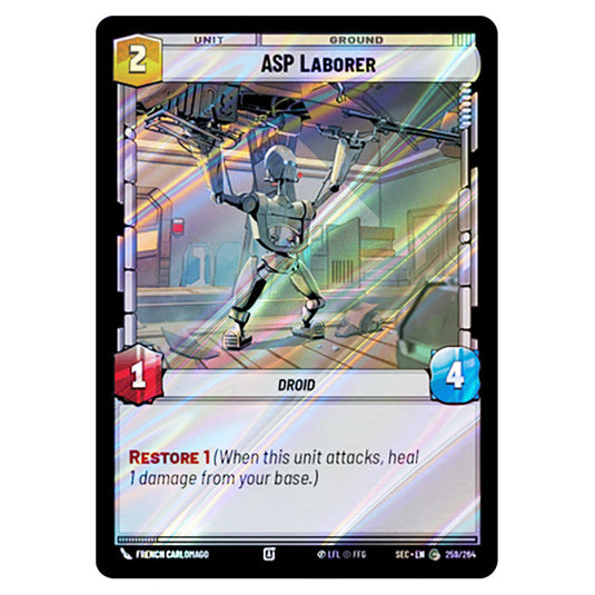 ASP Laborer card from the Star Wars Unlimited Set Secrets of Power