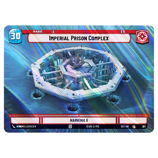 Imperial Prison Complex card from the Star Wars Unlimited Set Secrets of Power