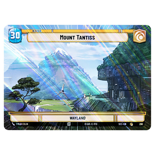 Mount Tantiss card from the Star Wars Unlimited Set Secrets of Power