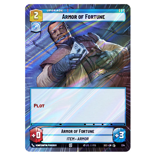 Armor of Fortune card from the Star Wars Unlimited Set Secrets of Power