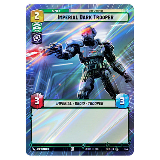 Imperial Dark Trooper card from the Star Wars Unlimited Set Secrets of Power
