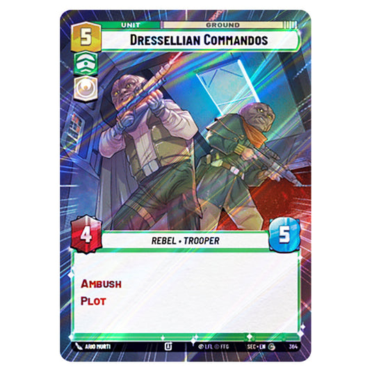 Dressellian Commandos card from the Star Wars Unlimited Set Secrets of Power