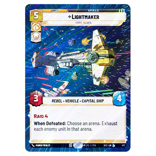 Lightmaker I Have An Idea card from the Star Wars Unlimited Set Secrets of Power