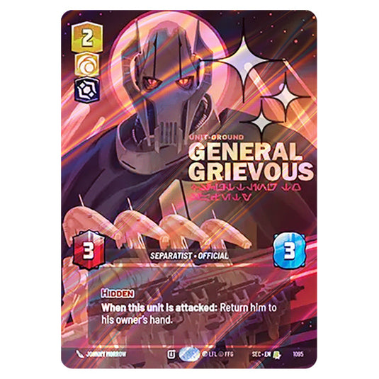 General Grievous Scuttling to Safety card from the Star Wars Unlimited Set Secrets of Power