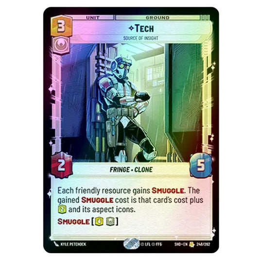 Tech 248/262 card from the Star Wars Unlimited set Shadows of the Galaxy