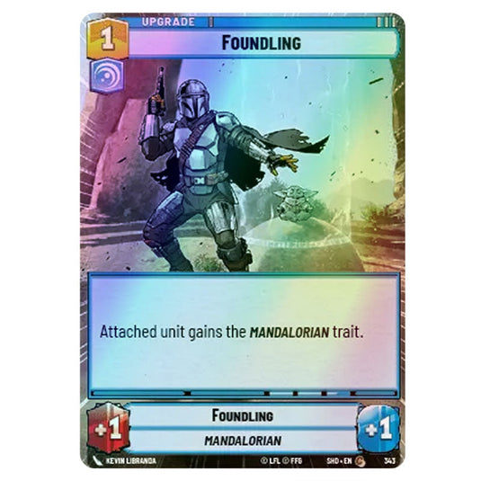 Foundling 343 card from the Star Wars Unlimited set Shadows of the Galaxy