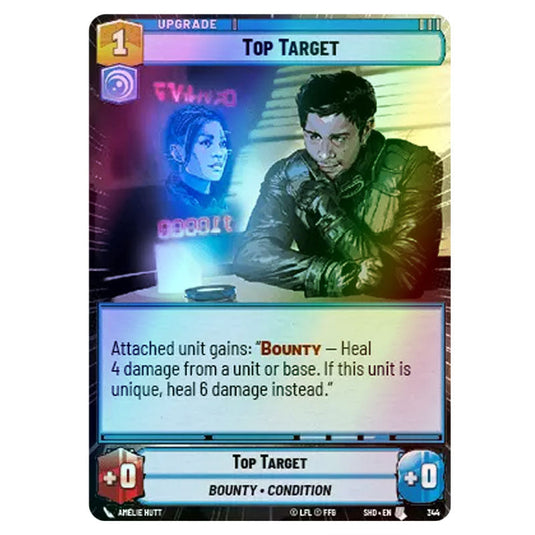 Top Target 344 card from the Star Wars Unlimited set Shadows of the Galaxy