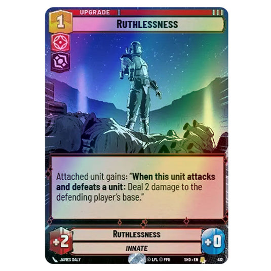 Ruthlessness 412 card from the Star Wars Unlimited set Shadows of the Galaxy