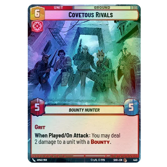 Covetous Rivals 440 card from the Star Wars Unlimited set Shadows of the Galaxy