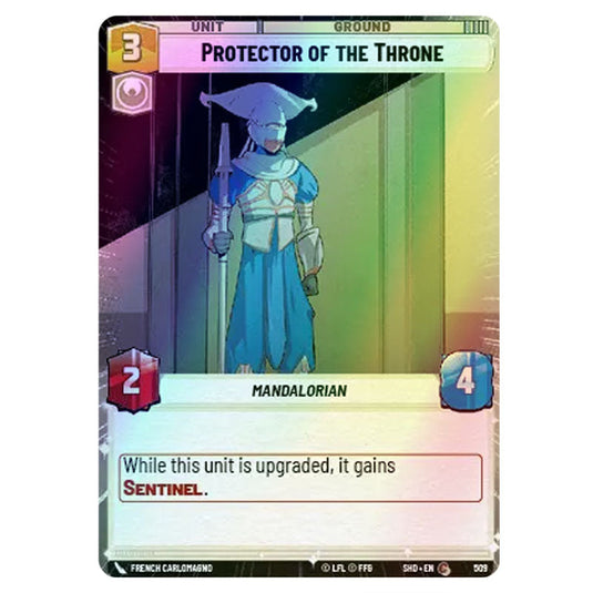 Protector of the Throne 509 card from the Star Wars Unlimited set Shadows of the Galaxy