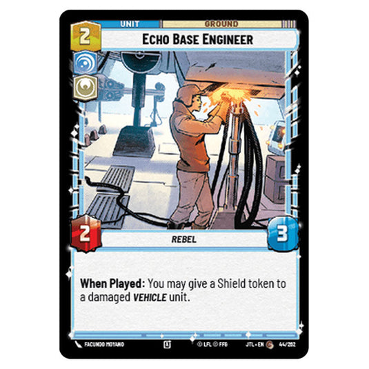 Echo Base Engineer Common card from the Star Wars Unlimited set Jump to Lightspeed