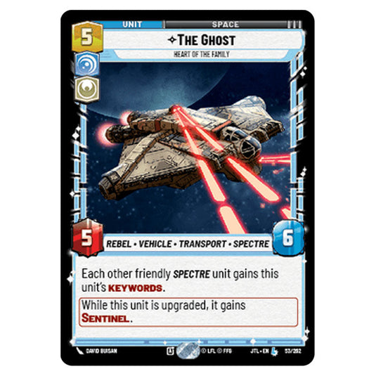 The Ghost Heart of the Family Legendary card from the Star Wars Unlimited set Jump to Lightspeed