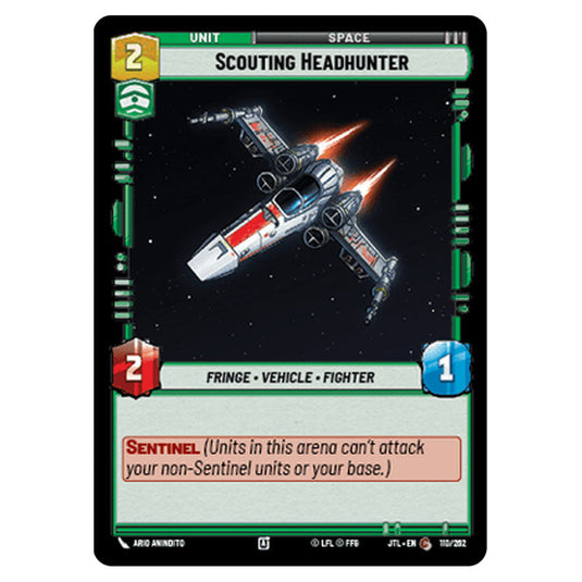 Scouting Headhunter Common card from the Star Wars Unlimited set Jump to Lightspeed