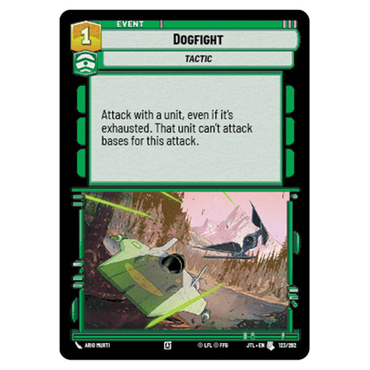 Dogfight Uncommon card from the Star Wars Unlimited set Jump to Lightspeed