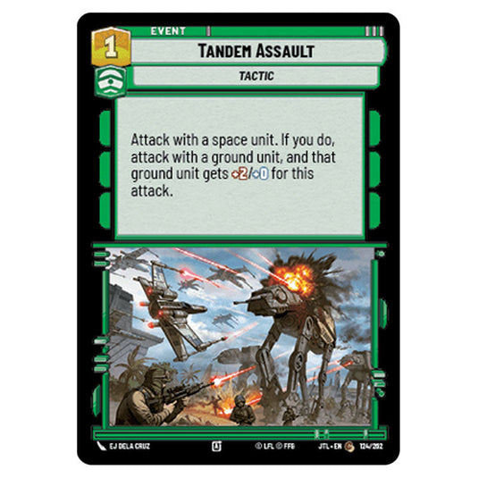 Tandem Assault Common card from the Star Wars Unlimited set Jump to Lightspeed