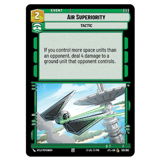 Air Superiority Common card from the Star Wars Unlimited set Jump to Lightspeed