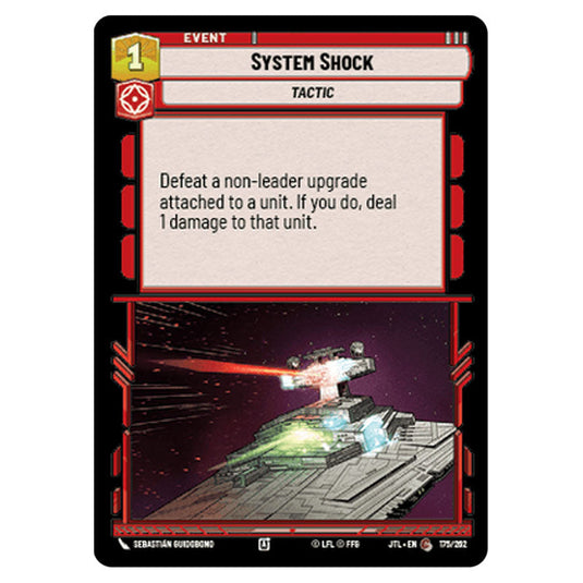 System Shock Common card from the Star Wars Unlimited set Jump to Lightspeed
