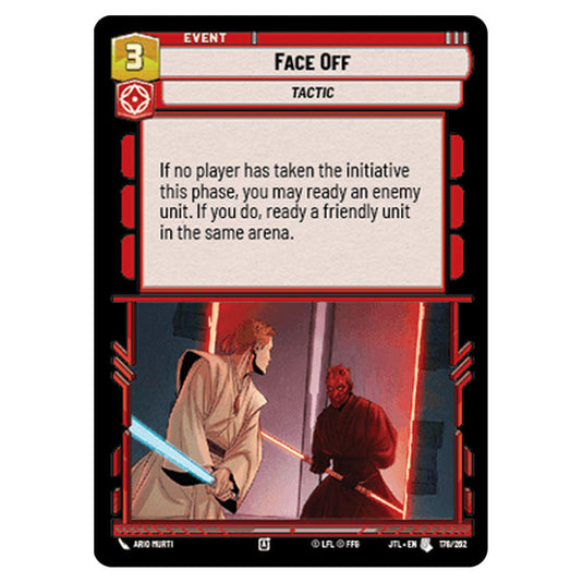 Face Off Uncommon card from the Star Wars Unlimited set Jump to Lightspeed