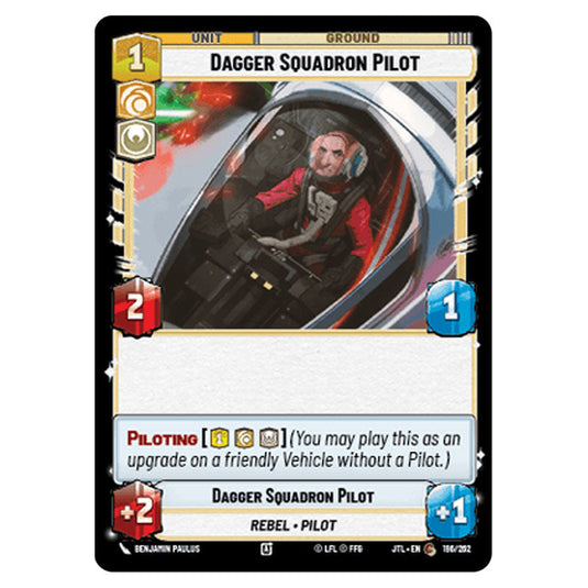 Dagger Squadron Pilot Common card from the Star Wars Unlimited set Jump to Lightspeed