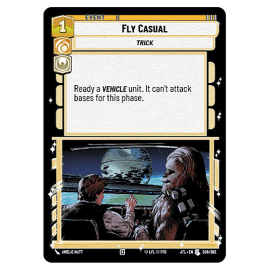 Fly Casual Uncommon card from the Star Wars Unlimited set Jump to Lightspeed