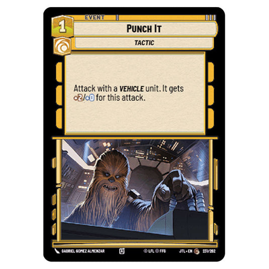 Punch It Common card from the Star Wars Unlimited set Jump to Lightspeed