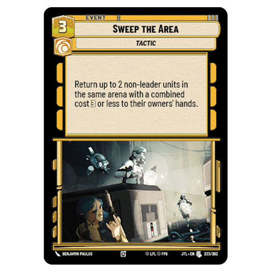 Sweep the Area Uncommon card from the Star Wars Unlimited set Jump to Lightspeed