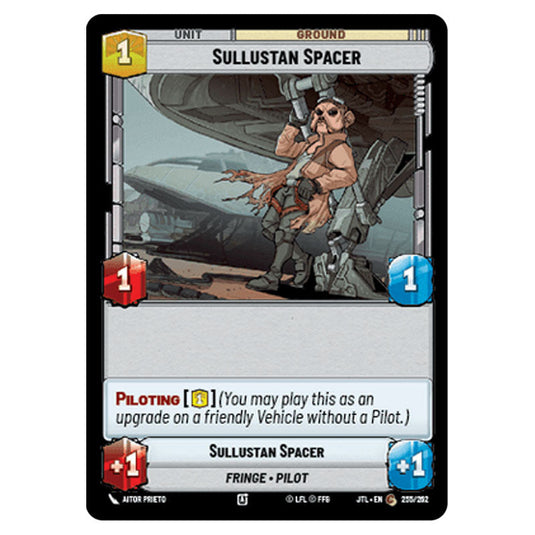 Sullustan Spacer Common card from the Star Wars Unlimited set Jump to Lightspeed
