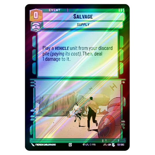 Salvage Uncommon card from the Star Wars Unlimited set Jump to Lightspeed