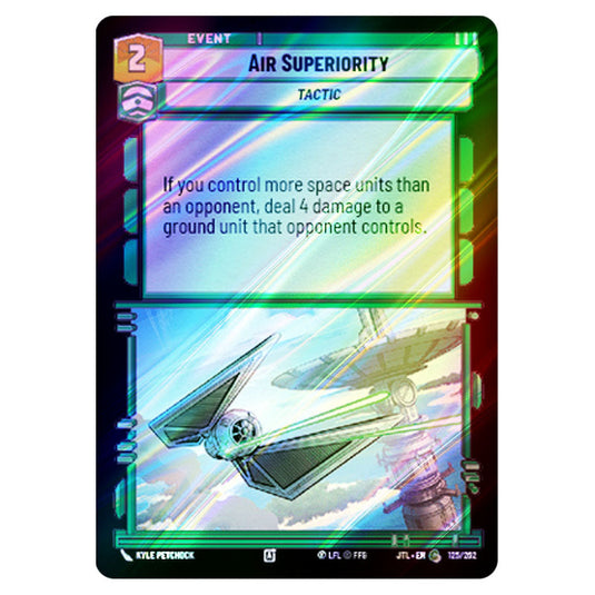 Air Superiority Common card from the Star Wars Unlimited set Jump to Lightspeed