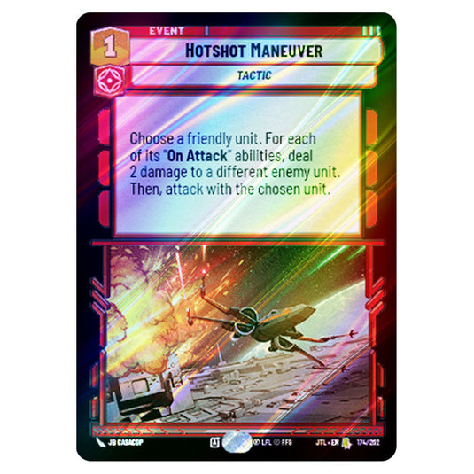 Hotshot Maneuver Rare card from the Star Wars Unlimited set Jump to Lightspeed