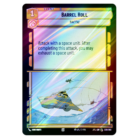 Barrel Roll Common card from the Star Wars Unlimited set Jump to Lightspeed