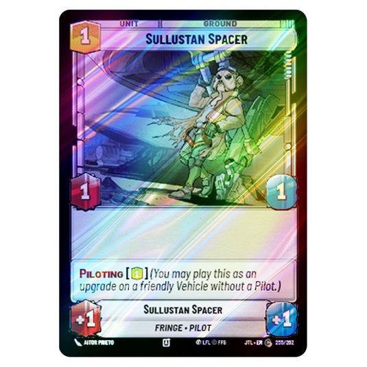 Sullustan Spacer Common card from the Star Wars Unlimited set Jump to Lightspeed