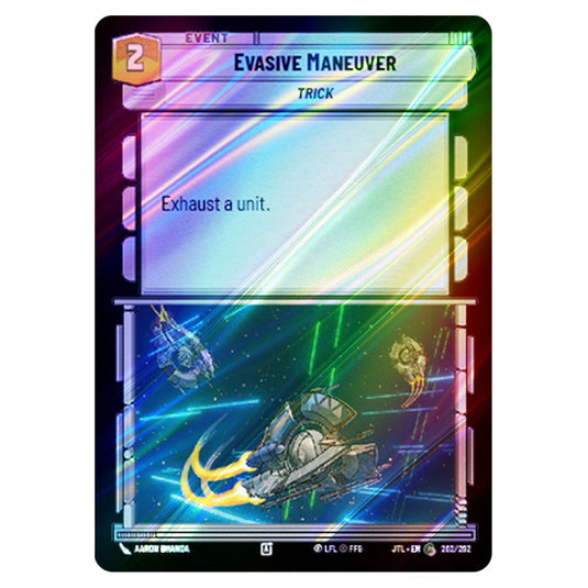 Evasive Maneuver Common card from the Star Wars Unlimited set Jump to Lightspeed