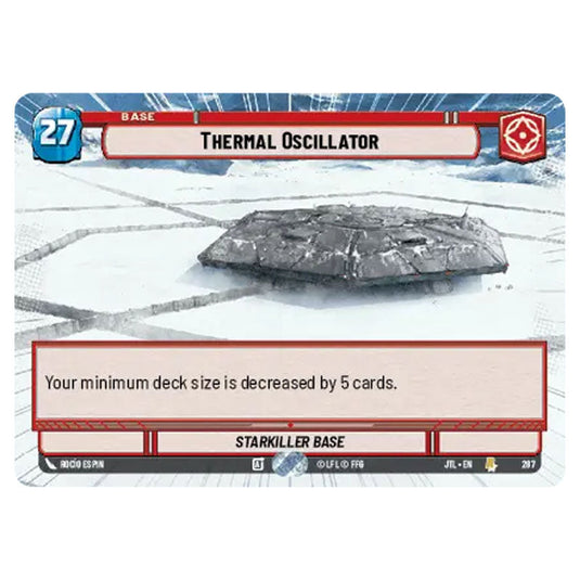 Thermal Oscillator Rare card from the Star Wars Unlimited set Jump to Lightspeed