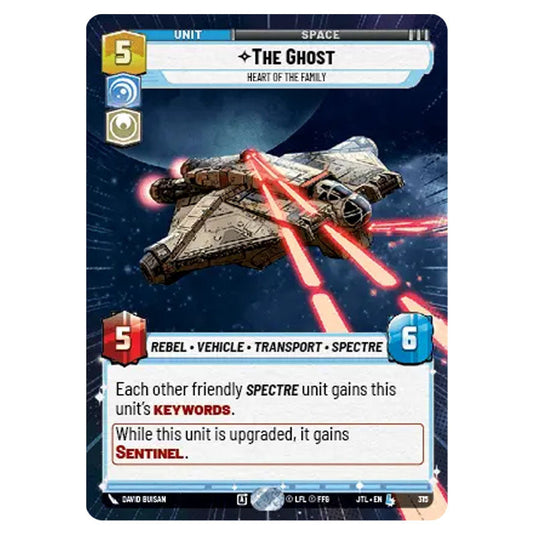 The Ghost Heart of the Family Legendary card from the Star Wars Unlimited set Jump to Lightspeed