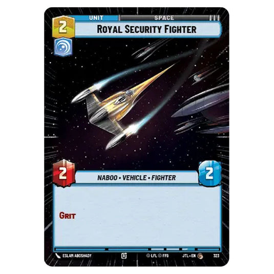Royal Security Fighter Common card from the Star Wars Unlimited set Jump to Lightspeed