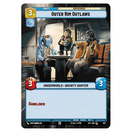 Outer Rim Outlaws Common card from the Star Wars Unlimited set Jump to Lightspeed