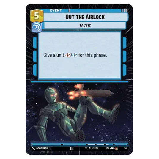 Out the Airlock Common card from the Star Wars Unlimited set Jump to Lightspeed