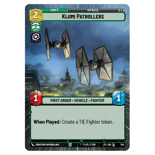 Kijimi Patrollers Common card from the Star Wars Unlimited set Jump to Lightspeed