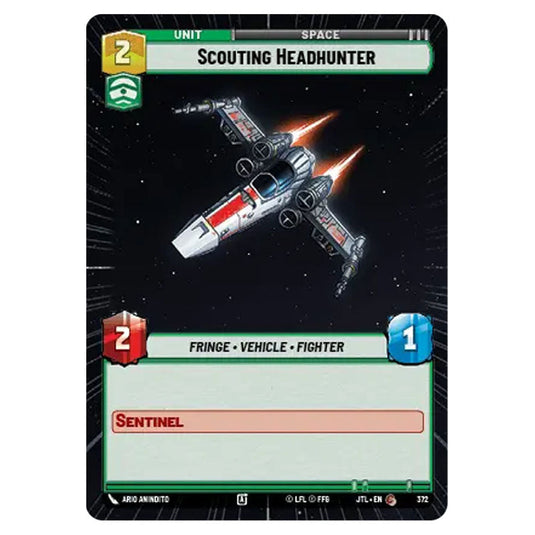 Scouting Headhunter Common card from the Star Wars Unlimited set Jump to Lightspeed