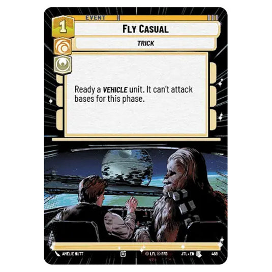 Fly Casual Uncommon card from the Star Wars Unlimited set Jump to Lightspeed