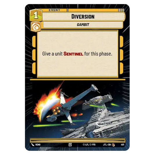 Diversion Common card from the Star Wars Unlimited set Jump to Lightspeed