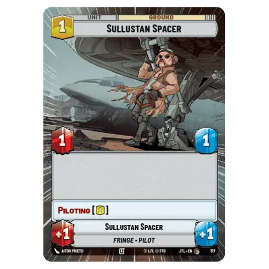 Sullustan Spacer Common card from the Star Wars Unlimited set Jump to Lightspeed