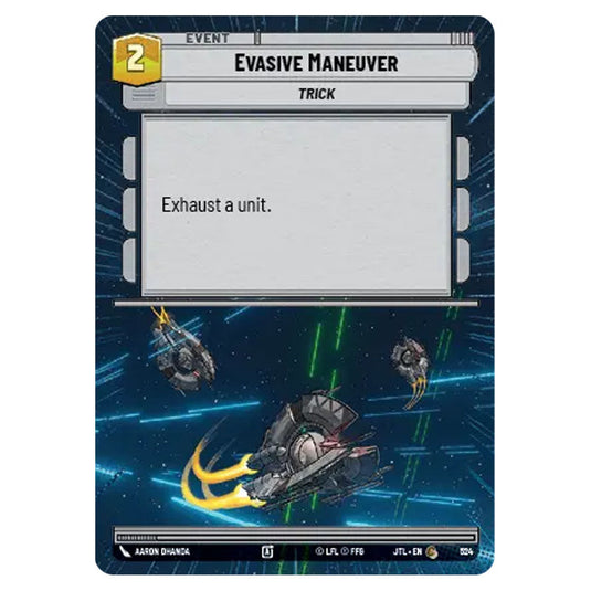 Evasive Maneuver Common card from the Star Wars Unlimited set Jump to Lightspeed