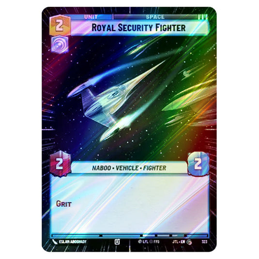 Royal Security Fighter Common card from the Star Wars Unlimited set Jump to Lightspeed