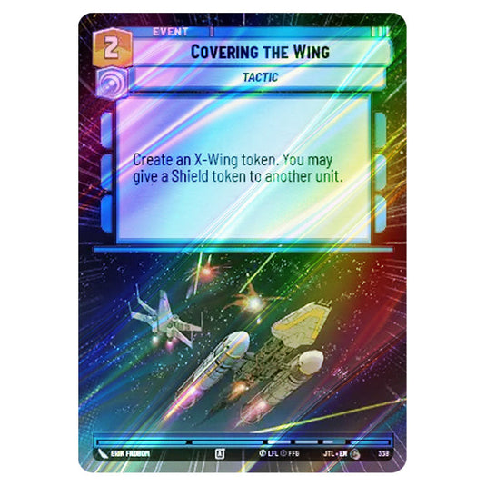 Covering the Wing Common card from the Star Wars Unlimited set Jump to Lightspeed