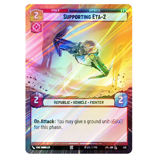 Supporting Eta-2 Common card from the Star Wars Unlimited set Jump to Lightspeed