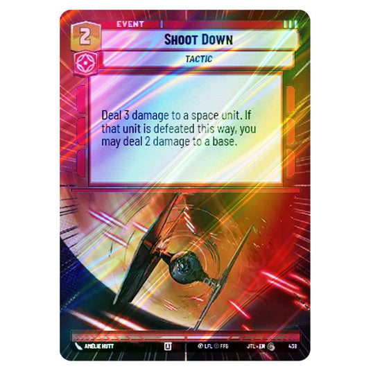 Shoot Down Common card from the Star Wars Unlimited set Jump to Lightspeed